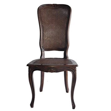 Luigi XV - Chaise (2) - Noyer - paille Vienna