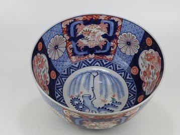 Bol - Porcelaine - Grand bol à punch Imari, Antiquités & Art