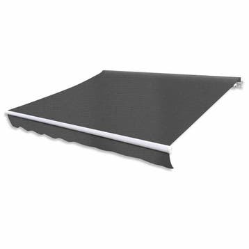 vidaXL Luifel handmatig uittrekbaar 300 cm antraciet, Verzenden, Nieuw