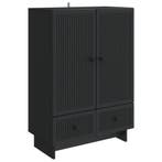 vidaXL Dressoir Zwart 66 x 34,5 x 95 cm Geconstrueerd hout, Verzenden, Nieuw