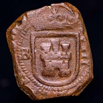 . Spanje Felipe IV. 8 Maravedís acuñados en 1624 (Zonder, Postzegels en Munten