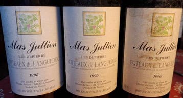 1996 Mas Jullien Les Depierre - Languedoc - 3 Bouteilles, Nieuw