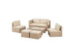 Veiling - Polyrotan Loungeset / Tuinset Salou - Crème, Tuin en Terras, Nieuw