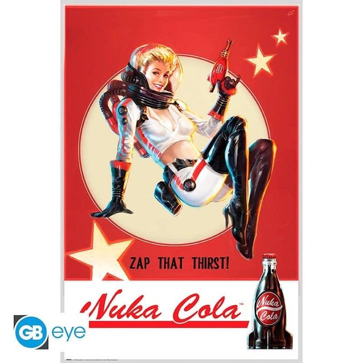 Fallout Nuka Cola Poster 91.5 x 61 cm, Collections, Cinéma & Télévision, Enlèvement ou Envoi