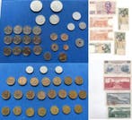 Belgique, Luxembourg. Collection of coins and banknotes