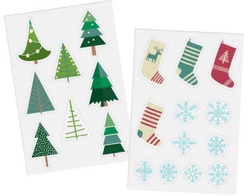 Kerst Raamsticker 20st, Verzenden
