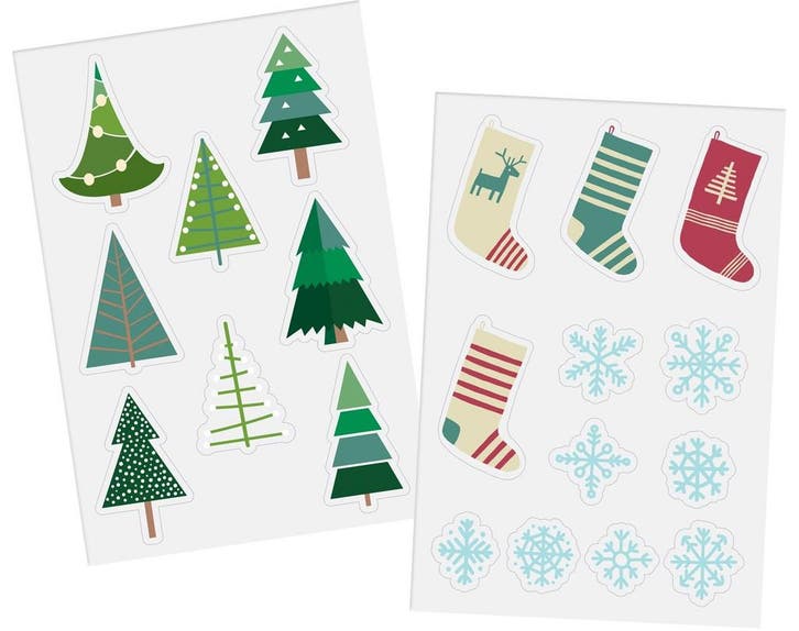 Kerst Raamsticker 20st, Hobby & Loisirs créatifs, Articles de fête, Envoi