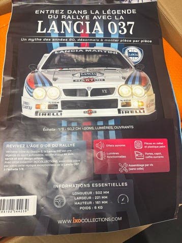IXO 1:8 - Voiture miniature - Ixo 1:8 Scale Lancia 037 Brand, Nieuw