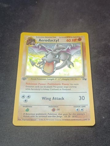 Pokémon - 1 Card - Aerodactyl first edition Prerelease First, Hobby & Loisirs créatifs, Jeux de cartes à collectionner | Pokémon