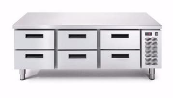 Afinox vrieswerkbank Linear Snack703BT/V 2C | Met werkblad, Verzenden