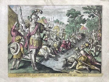 Marten De Vos (1532-1603) - Gedeone osserva i soldati che, Antiek en Kunst