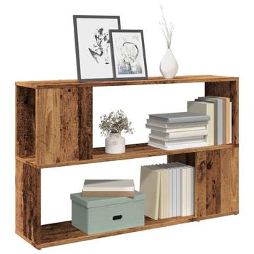 vidaXL Boekenkast 100x24x63 cm bewerkt hout oud houtkleurig, Verzenden