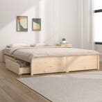 vidaXL Bedframe met lades 140x200 cm, Huis en Inrichting, Slaapkamer | Bedden, Verzenden, Nieuw