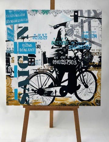 Nguyen Van Pho (1999) - Le Bruit de Saigon 80 80 cm - No