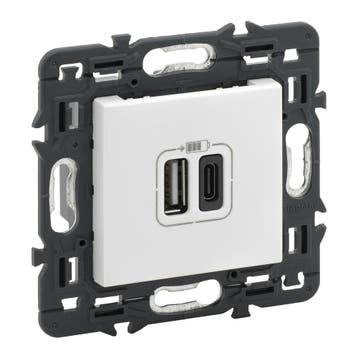 Legrand Stopcontact met 2x USB Type A+C Volledig apparaat, Doe-het-zelf en Bouw, Verzenden, Nieuw