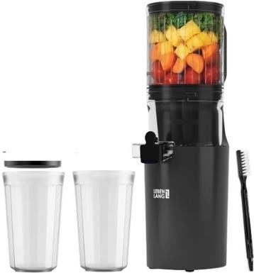 2dekans | LEBENLANG Slow Juicer Verticaal 17x17x45 cm – Mat, Ophalen of Verzenden