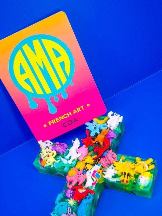 Pope (1985) - Pokémon Sanctuary - Pokémon, Antiquités & Art, Art | Objets design