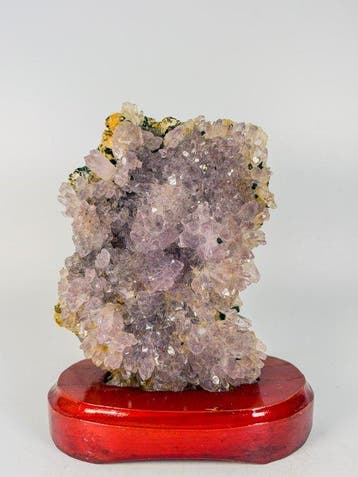Quality druzy amethyst on stand Kristal - Hoogte: 150 mm -