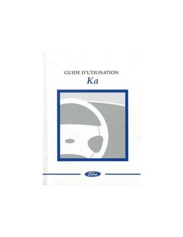 1999 FORD KA INSTRUCTIEBOEKJE FRANS, Auto diversen, Ophalen of Verzenden