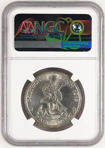 Duitsland, keizerrijk Wilhelm II. 3 Mark 1913 - NGC UNC