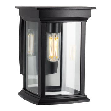 Strak & modern Carlton Muurlamp Zwart met LED, Verzenden