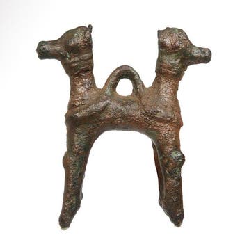 Luristan Bronze Cheval à deux têtes
