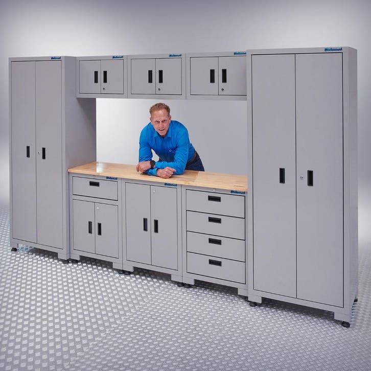 Datona Werkplaatsinrichting met twee werkplaatskasten en, Doe-het-zelf en Bouw, Werkbanken, Ophalen of Verzenden