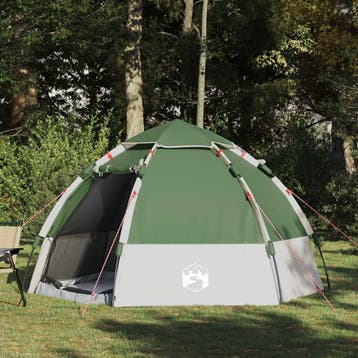 vidaXL 4-persoons Groen 185T Polyester, Verzenden, Nieuw
