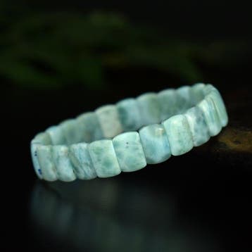 Larimar natuurlijk - Edelsteenkwaliteit - Zeldzaam stuk -