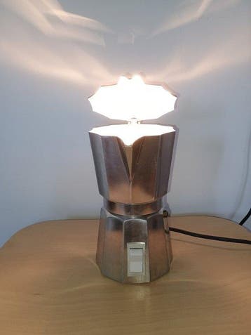Lampe de table - Aluminium - Espresso, machine à café, lampe