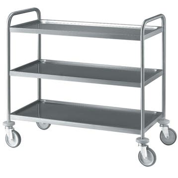 Serveerwagen | Met Wielen | RVS | 3 Niveaus |, Verzenden, Nieuw in verpakking
