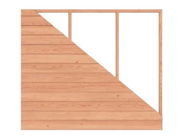 Veiling - Douglas Zweeds Rabat Wand voor Overkapping – 240, Nieuw
