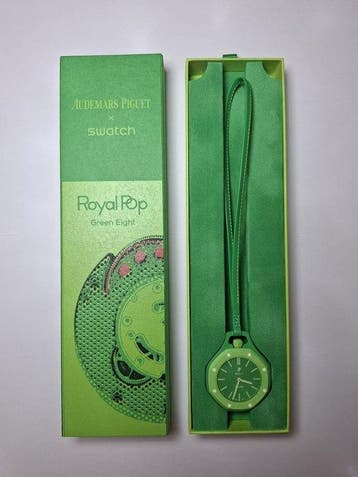 Swatch - Audemars Piguet x Swatch - Royal Pop - Green Eight, Handtassen en Accessoires, Nieuw