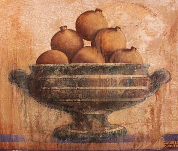 Roberto Zalbidea Basterretxea (1956-2019) - Frutero con, Antiek en Kunst