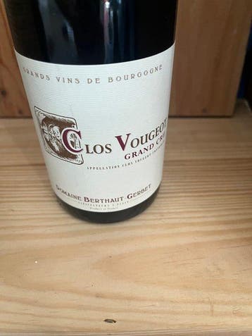 2018 Domaine Berthaut-Gerbet - Clos Vougeot Grand Cru - 1, Collections
