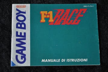 F-1 Race Nintendo Gameboy Classic DMG-F1-ITA-1 Manual, Games en Spelcomputers, Games | Nintendo Game Boy, Verzenden, Nieuw