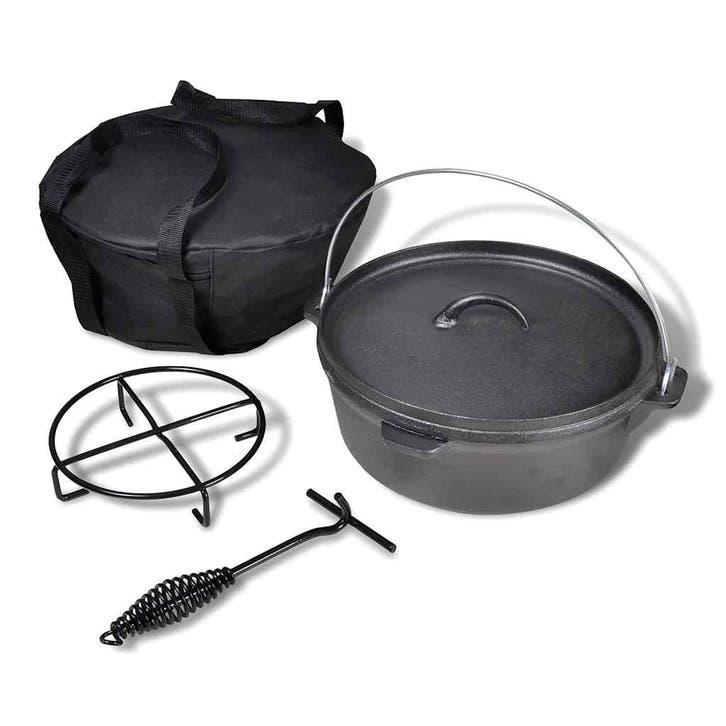 vidaXL Braadpan 5,6 L inclusief accessoires, Maison & Meubles, Cuisine | Casseroles & Poêles, Envoi
