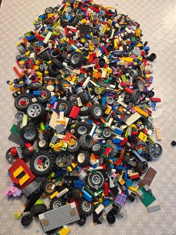 Lego Onderdelen - Partij lego in soorten en kleuren, Nieuw