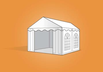 Ambisphere | tent 3x4m WIT Feesttent-Partytent, Partytent