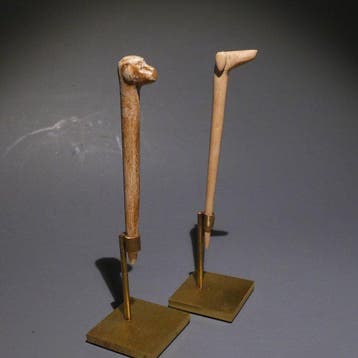 Oud-Egyptisch Been 2 stukken van het spel Game of Hounds