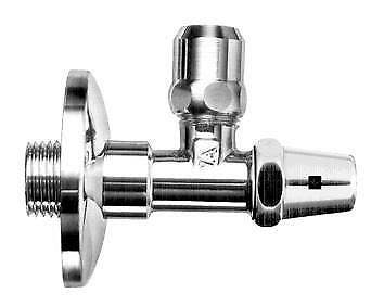 Hoekstopkraan 1/2" haaks met sleutel, Doe-het-zelf en Bouw, Sanitair, Nieuw, Kraan