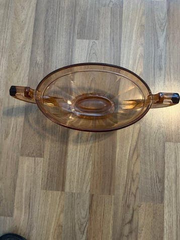 Val Saint Lambert - Fruitschaal - Glas - Art Deco Schaal