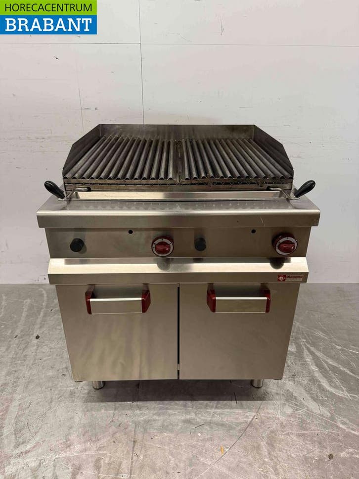RVS Diamond Grill 80 cm Gas Horeca, Articles professionnels, Horeca | Équipement de cuisine, Enlèvement ou Envoi