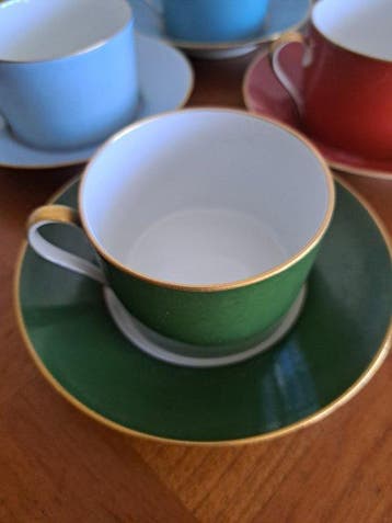 A. Lanternier & Cie Limoges - Tasse à café (6) - Porcelaine