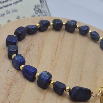 Pierre naturelle. Artisanat certifié du Chili. Bracelet -