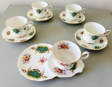 Royal Albert, Royal Staffordshire - Theeservies (5) - True, Antiek en Kunst