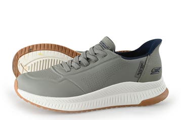 Skechers Instappers in maat 42 Grijs, Verzenden, Overige typen