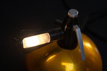 Lampe de bureau - Aluminium - Lampe siphon vintage recyclée, Antiek en Kunst