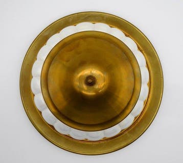 Centre de table - Porcelaine, Laiton - Soupière / Centre de