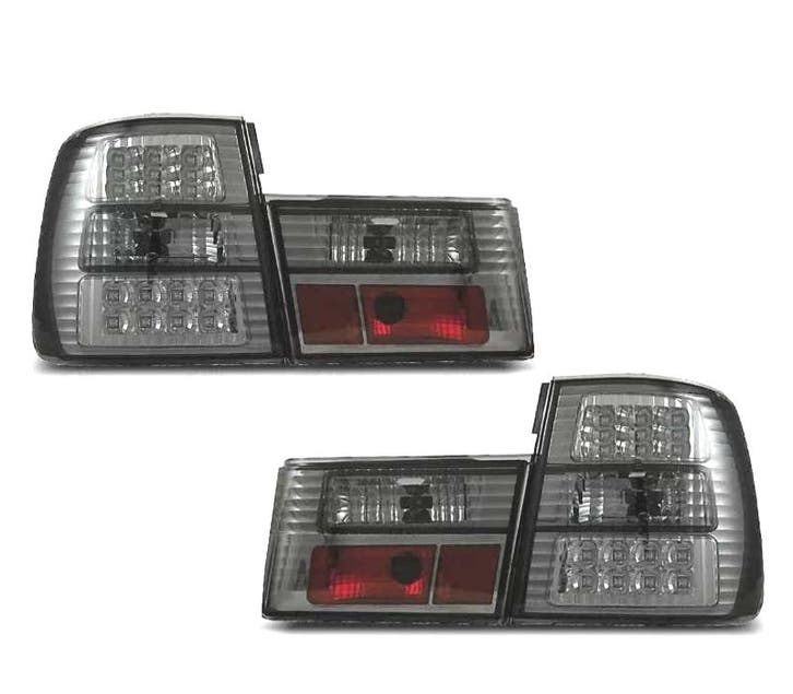 FEUX ARRIÈRE BMW SÉRIE 5 E34 88-95 LED FOND CHROMÉ FUMÉ, Auto-onderdelen, Verlichting, Verzenden